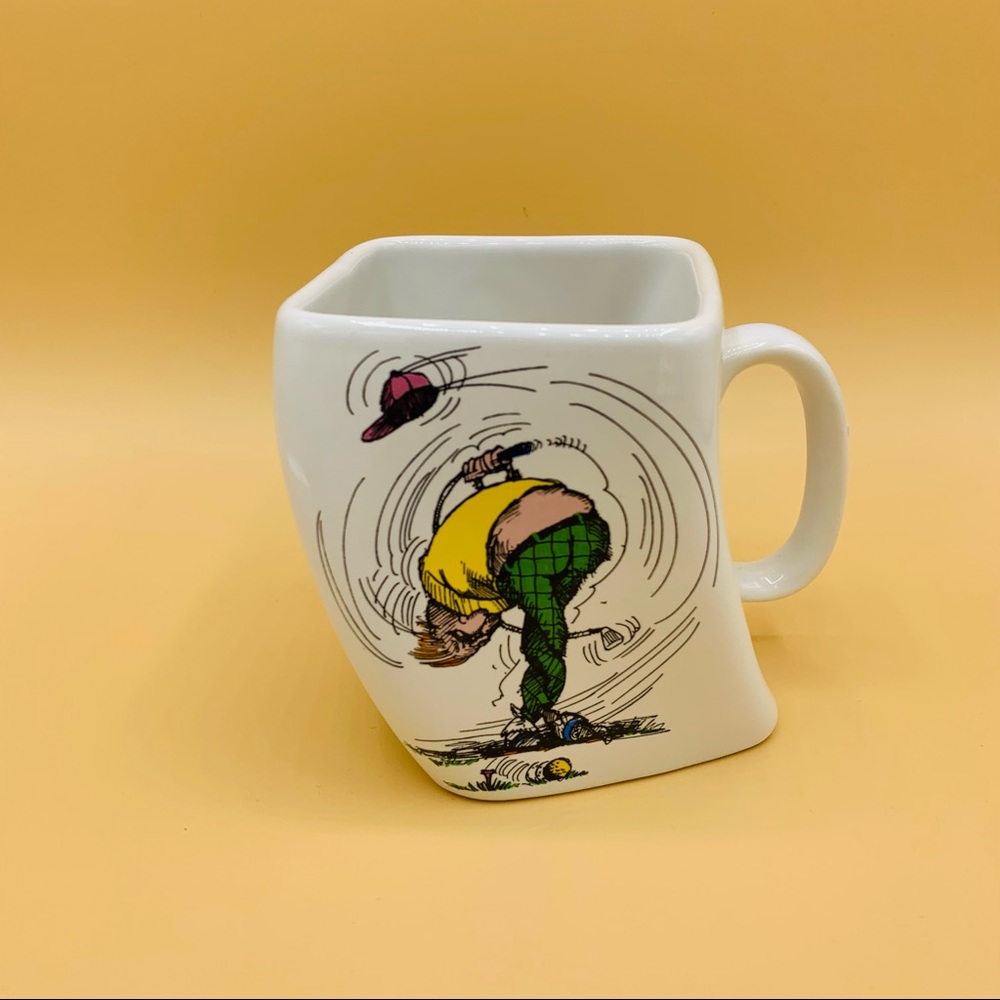 Golf Mug Funny Coffee Mug For Golfer “The Results Of An Over swing Vintage